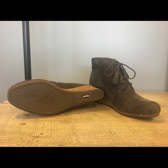 Dr. Scholl's grey suede wedge booties - Picture 4 of 4